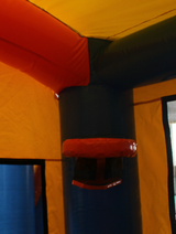 Bounce House Startup Package Square, Blue & Orange Water Slide Combo #22 Commercial Grade