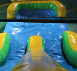 28' Blue & Yellow Bounce House Wet or Dry Water Slide Combo