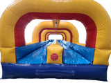 30' Red Yellow Blue Double Lane Slip and Slide
