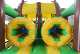 Bounce House Startup Package Crazy Tropical Safari Obstacle Water Slide Combo #20, Commercial Grade