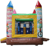 28' Candy Clown Bounce House Wet or Dry Water Slide Combo