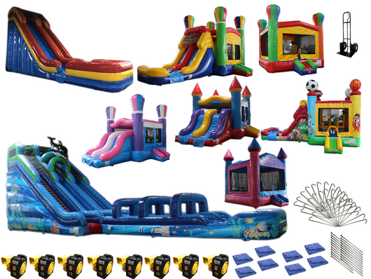 Big Water Slide Bounce House Commercial Grade Startup Package #40