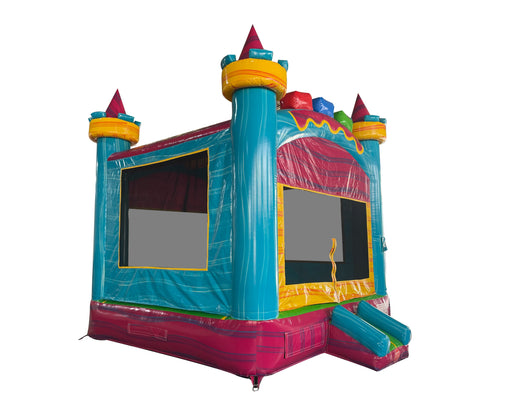 14' Sweet Colorful Castle Marble Standard Bouncer
