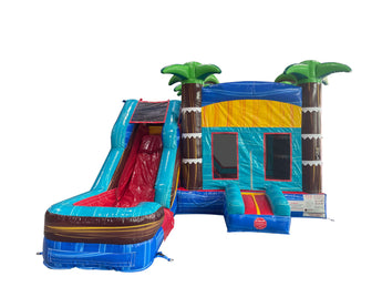 16' Tropical Inferno Wet or Dry Water Slide Combo
