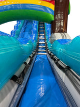 18'H Single Lane Tropical Water Slide