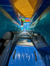 18'H Single Lane Tropical Water Slide