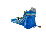 18'H Single Lane Tropical Water Slide