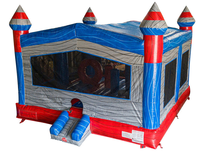 20' XL Red Blue Gray Marble Standard Bouncer – Gorilla Bounce