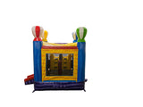 28' Colorful Marble Rainbow Balloon Bounce House Wet or Dry Water Slide Combo