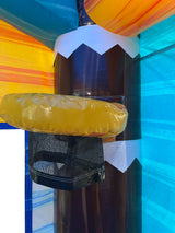 28' Palm Splash Adventure Bounce House Wet or Dry Water Slide Combo