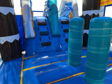28' Palm Splash Adventure Bounce House Wet or Dry Water Slide Combo