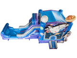 30' Spaceship Splash Wet or Dry Water Slide Combo