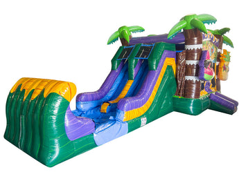 30' Tropical Fruit Splash Wet or Dry Water Slide Combo