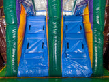 30' Tropical Fruit Splash Wet or Dry Water Slide Combo