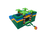 16' Twin Tropical Wet or Dry Water Slide Combo