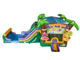 30' Tropical Fruit Splash Wet or Dry Water Slide Combo