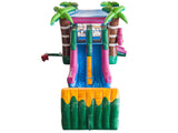 30' Pink Tropical Fruit Splash Wet or Dry Water Slide Combo