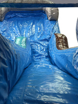 28' Camera & Photos Marble Bounce House Wet or Dry Water Slide Combo
