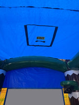28' Primitive Tribe Rainbow Marble Bounce House Wet or Dry Water Slide Combo