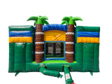 16' Twin Tropical Wet or Dry Water Slide Combo