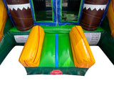 16' Twin Tropical Wet or Dry Water Slide Combo