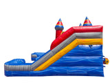 16' Twin Red Blue Marble Wet or Dry Water Slide Combo