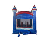 14' Star Red White Blue Marble Standard Bouncer