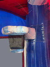 14' Star Red White Blue Marble Standard Bouncer
