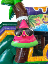 30' Tropical Fruit Splash Wet or Dry Water Slide Combo