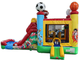 28' All Star Sport Bounce House Wet or Dry Water Slide Combo
