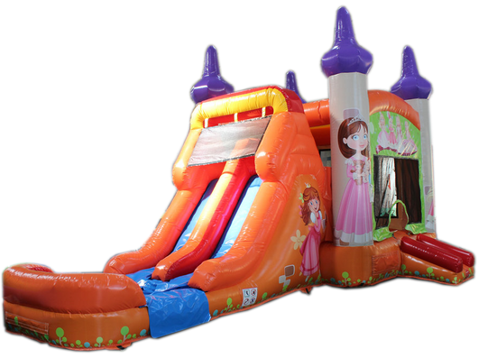 28' Princess Bounce House Wet or Dry Water Slide Combo