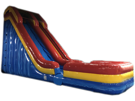21' Red Yellow Blue Marble Water Slide