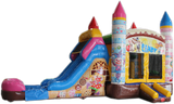 28' Candy Clown Bounce House Wet or Dry Water Slide Combo