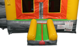 29' Orange & Green Helix Bounce House Wet or Dry Water Slide Combo