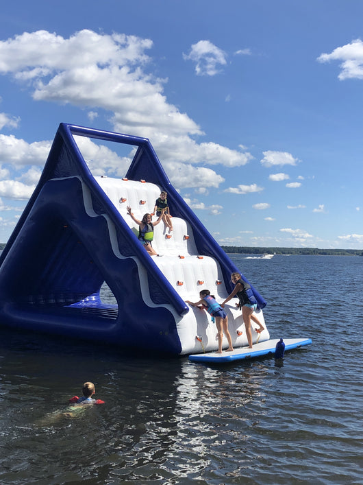 16' High Water Slide Floating Water Park – Gorilla Bounce
