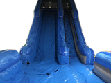18' Grey Blue Marble Water Slide
