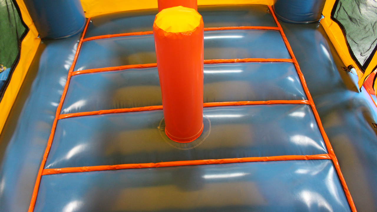 28ft Blue Orange Water Slide Combo - Detail